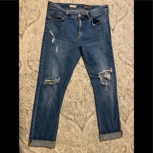 Pilcro Slim Boyfriend Crop jeans, size 29